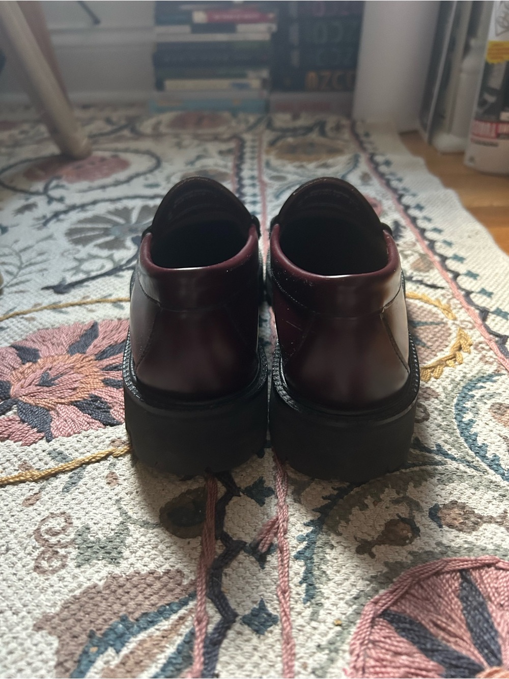 G.H. Bass Penny Loafers (Wine) - Women’s Dress Casual - Picture 3 of 5